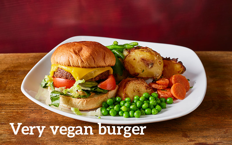 Very vegan burger