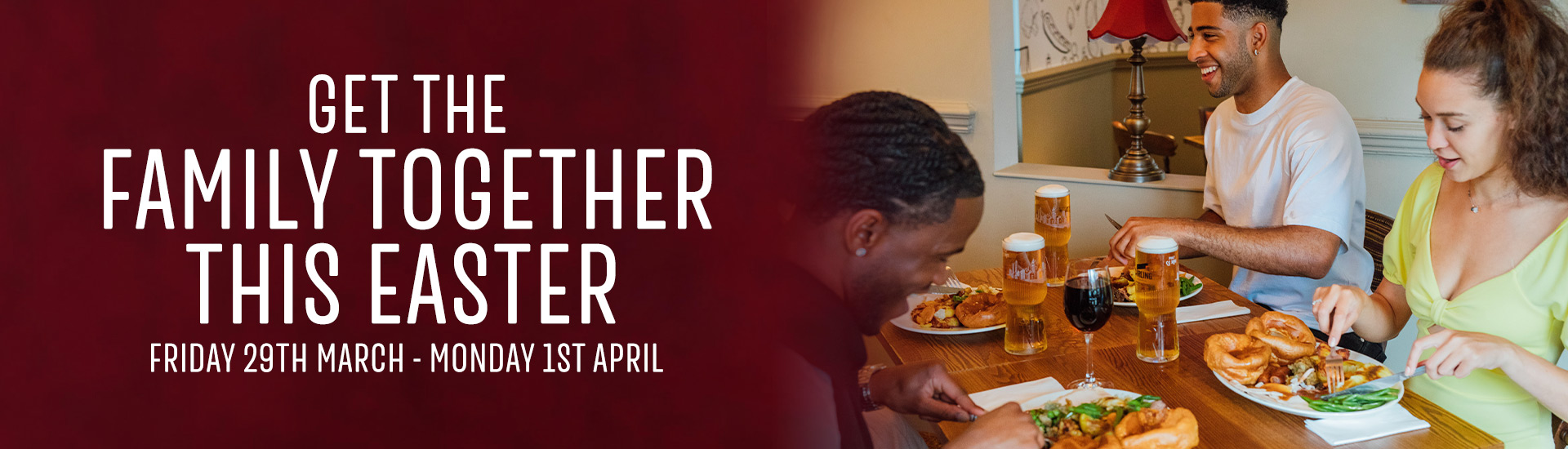 Easter Roast Dinner at Toby Carvery