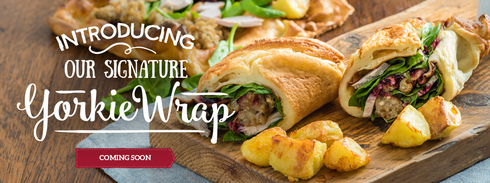The new Yorkie Wraps at Toby Carvery